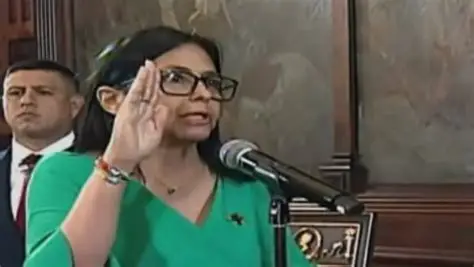 Delcy Rodríguez juró como presidenta interina