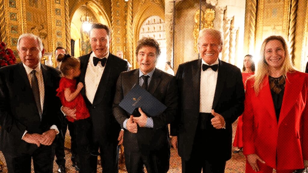 Musk Milei Trump
